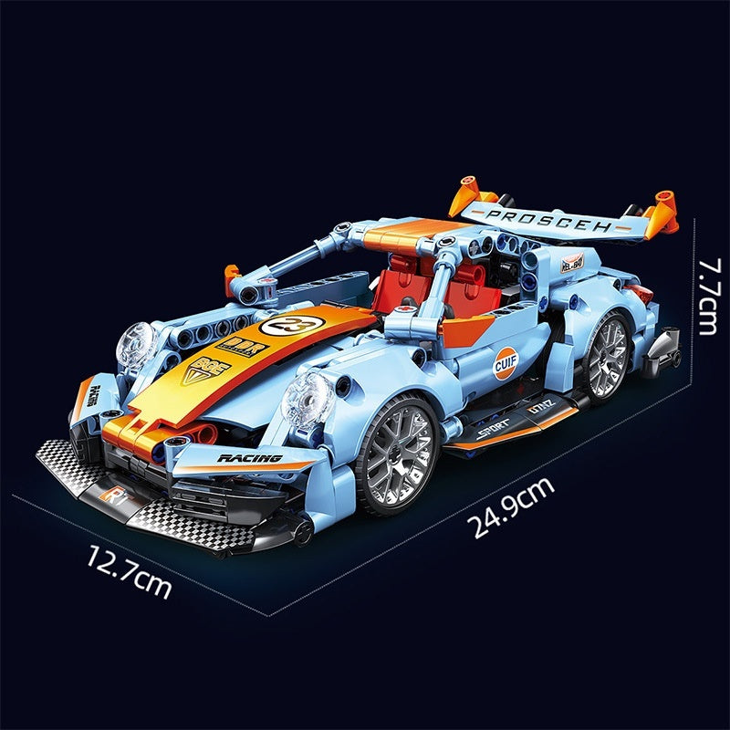 Building Block Racing Sports Car Car Assembly Model Car Boy Assembling And Combined Toys Gift