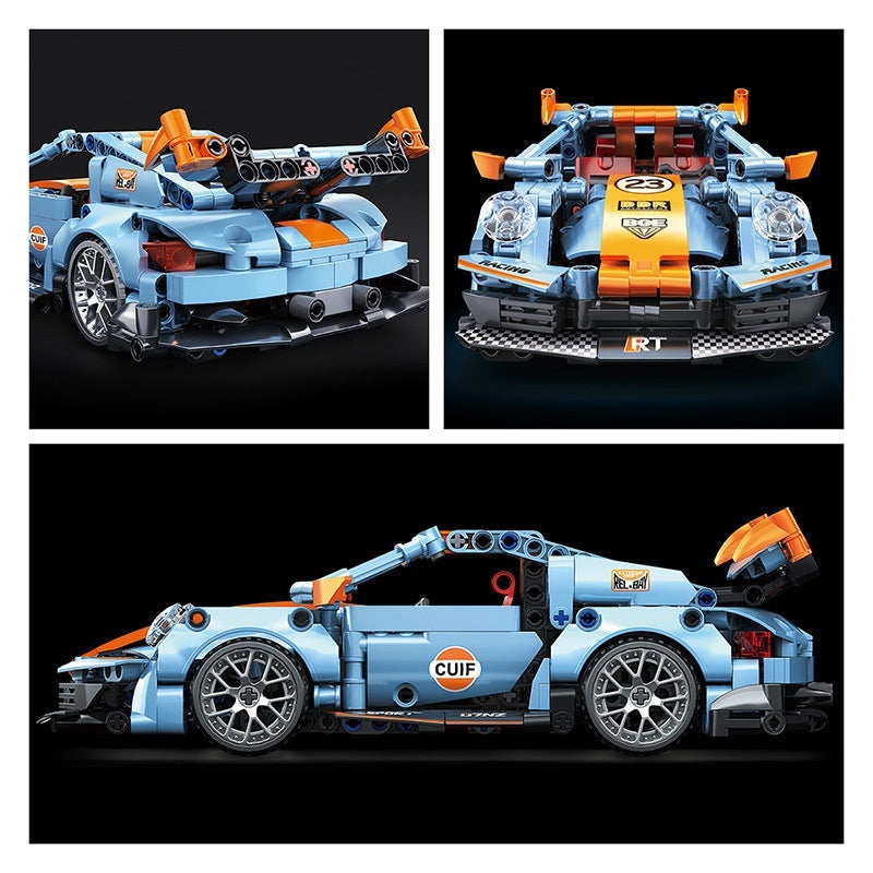Building Block Racing Sports Car Car Assembly Model Car Boy Assembling And Combined Toys Gift